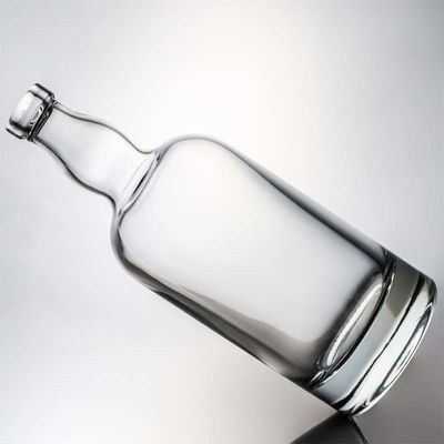 Garrafa de vidro de pedra de forma redonda de 500 ml, 700 ml e 1000 ml, com rolha para outras bebidas