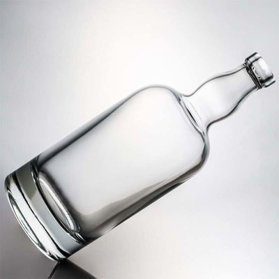 Garrafa de vidro de pedra de forma redonda de 500 ml, 700 ml e 1000 ml, com rolha para outras bebidas