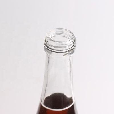 Garrafa de vidro Super Flint 750 ml Garrafa de vidro de sumo com tampa de alumínio