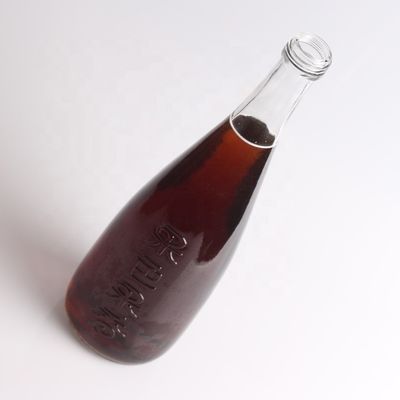 Garrafa de vidro Super Flint 750 ml Garrafa de vidro de sumo com tampa de alumínio