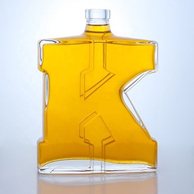 Outras bebidas 500 ml '700 ml 750 ml garrafa de vidro para tequila gin rum uísque vodka