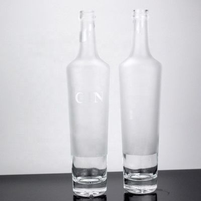 Garrafa de vodka de vidro industrial congelado de 750 ml para fabricação e comercialização