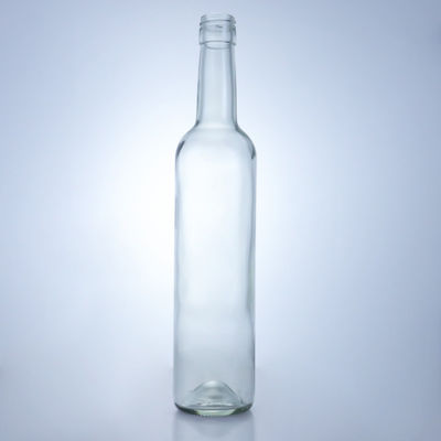 600 ml 750 ml 1000 ml de forma redonda garrafas de vidro vazias de pescoço comprido para gin rum brandy