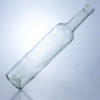 600 ml 750 ml 1000 ml de forma redonda garrafas de vidro vazias de pescoço comprido para gin rum brandy