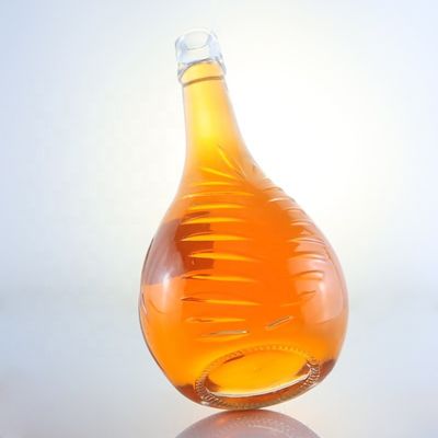 Champagne 1L garrafas de vidro com impressão de tela Decal e vedação de cortiça opção personalizada