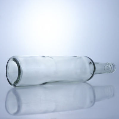 600 ml 750 ml 1000 ml de forma redonda garrafas de vidro vazias de pescoço comprido para gin rum brandy
