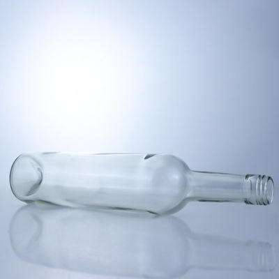 600 ml 750 ml 1000 ml de forma redonda garrafas de vidro vazias de pescoço comprido para gin rum brandy