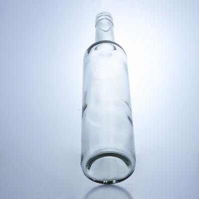 600 ml 750 ml 1000 ml de forma redonda garrafas de vidro vazias de pescoço comprido para gin rum brandy