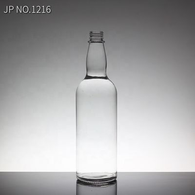 Super Flint Bottle Crystal Glass Brandy Bottle com tampa de parafuso para suas necessidades