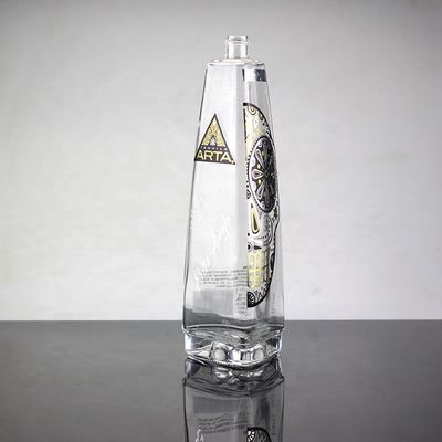 Botão para saciar a sede com serigrafia e material de vidro de 750 ml