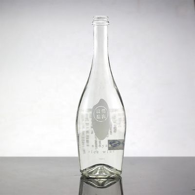 Botão para saciar a sede com serigrafia e material de vidro de 750 ml