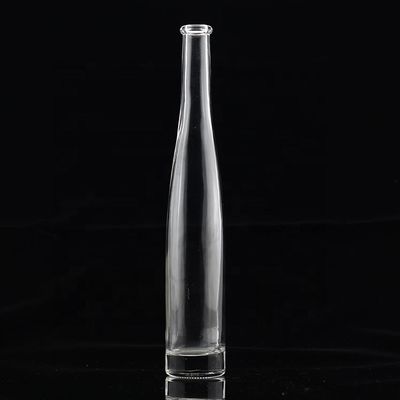 200 ml 300 ml 375 ml Botão de vidro fino de forma esbelta para negócios de fabricação de vodka