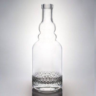 500 ml 700 ml 750 ml 1000 ml Garganta longa Vidro vazio garrafa de vinho branco com alta durabilidade