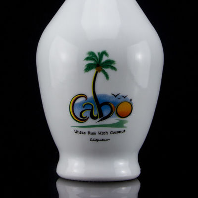 700 ml de garrafa de vidro de manuseio de superfície de gelo de rum com rolha