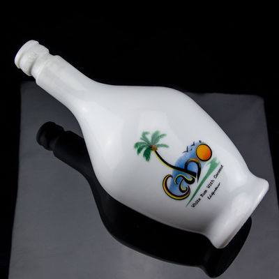 700 ml de garrafa de vidro de manuseio de superfície de gelo de rum com rolha