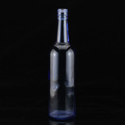 Impressão de tela de luxo Botelha de vodka azul de forma redonda para a indústria de licor e gin