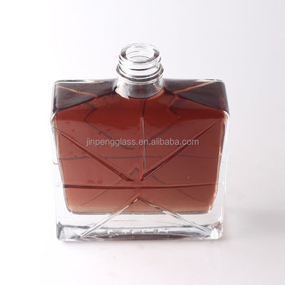 Flint Glass Bottle de Spray Matte Quadrado Único 30ml 50ml Luxury Frosted Perfume Bottle