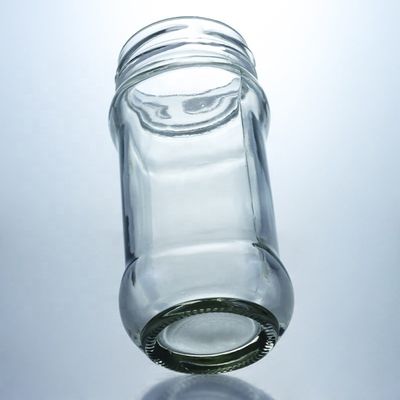Jarro de armazenamento de geleia de mel de vidro transparente com tampa de vedação metálica de 25 ml a 1000 ml