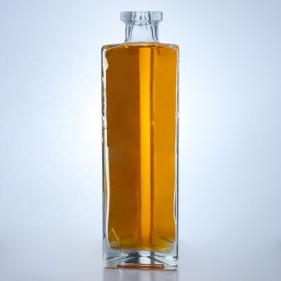 Material do colarinho Vidro Vazio 750 ml Garrafa de vinho de vidro com acabamento de cortiça