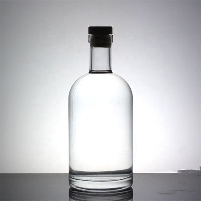 Whisky Vodka Material de vidro 700 ml Garrafa de 1000 ml com tampa metálica e de alta qualidade