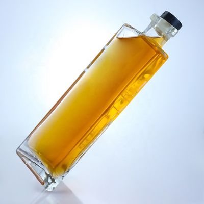 Material do colarinho Vidro Vazio 750 ml Garrafa de vinho de vidro com acabamento de cortiça