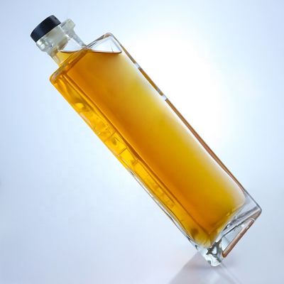 Material do colarinho Vidro Vazio 750 ml Garrafa de vinho de vidro com acabamento de cortiça