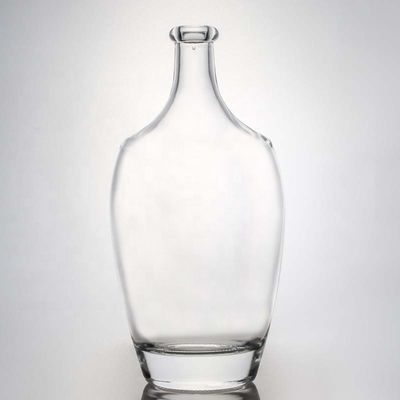 Flint Redondo Vazio 375ml 500ml 750ml 1000ml Liquor Vodka Tequila Whiskey Fota com tampa de parafuso