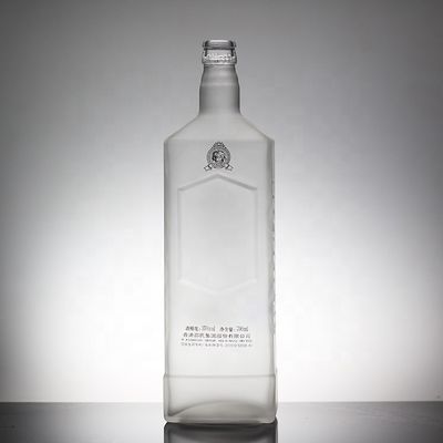Garrafa de vidro de 50 cl Estampagem a quente Vinho estilo cerâmica Garrafa de bebidas para bebidas 700ml