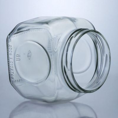 600ml frasco de vidro para comida de mel molho de pimenta conveniente e elegante tampa de alumínio
