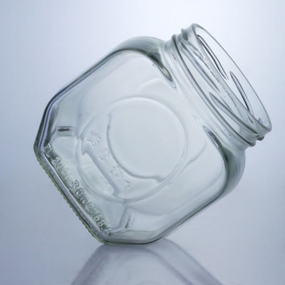 600ml frasco de vidro para comida de mel molho de pimenta conveniente e elegante tampa de alumínio
