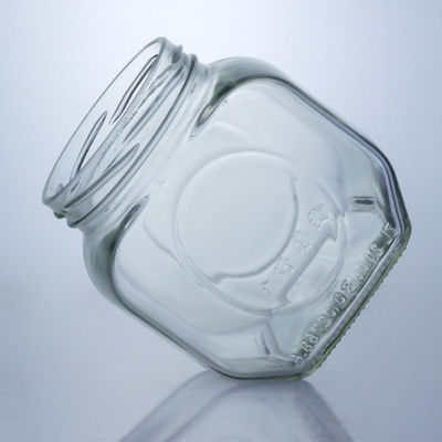 600ml frasco de vidro para comida de mel molho de pimenta conveniente e elegante tampa de alumínio