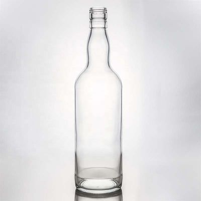 Garrafa de vidro branca cristalina para vinho Gin Whiskey Tequila 500ml 700ml 750ml 1000ml