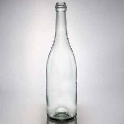 Garrafa de vidro branca cristalina para vinho Gin Whiskey Tequila 500ml 700ml 750ml 1000ml