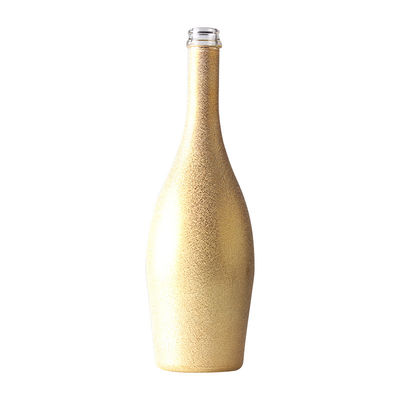 Garrafa de champanhe táctil de 750 ml clara ou personalizada Garrafa de vidro de pintura vazia de 75 cl