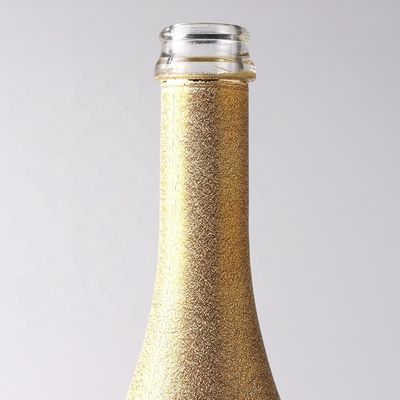 Garrafa de champanhe táctil de 750 ml clara ou personalizada Garrafa de vidro de pintura vazia de 75 cl