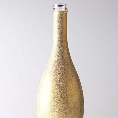 Garrafa de champanhe táctil de 750 ml clara ou personalizada Garrafa de vidro de pintura vazia de 75 cl