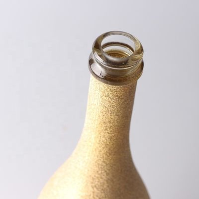 Garrafa de champanhe táctil de 750 ml clara ou personalizada Garrafa de vidro de pintura vazia de 75 cl
