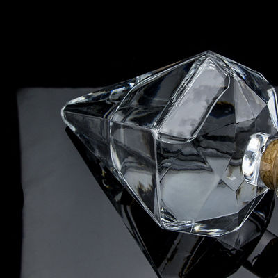 Popular Design Super Flint 700ml Vodka Garrafa de vidro com cortiça e vidro transparente