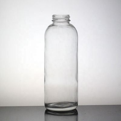 Garrafa de sumo em forma de maçã transparente 500 ml Garrafa de vidro de pedra com tampa de plástico