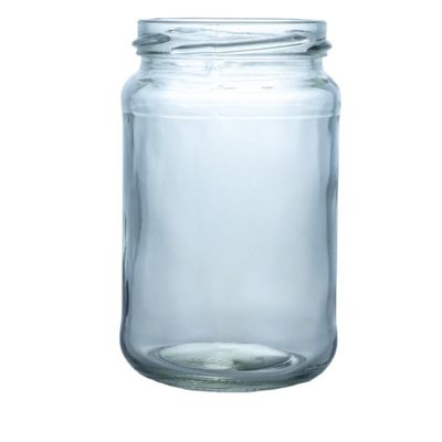 Material do colarinho Vidro 4oz 8oz 16oz frascos de boca larga para armazenamento de mel de gemas picles