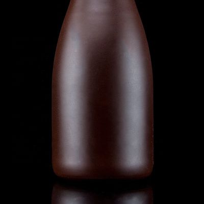 Garrafa de champanhe de 500 ml com acabamento fosco Design único Colar de vidro revestido de cobre