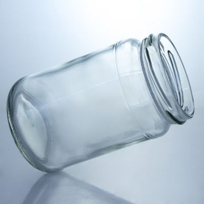 Material do colarinho Vidro 4oz 8oz 16oz frascos de boca larga para armazenamento de mel de gemas picles