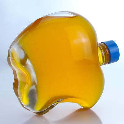 Garrafa de vidro em forma de maçã com tampa personalizada para Vodka Tequila Whisky em vidro Super Flint