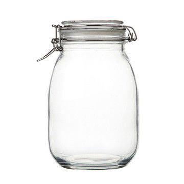 Material do colarinho Vidro 100ml 240ml 300ml 500ml frascos de geleia de frutas com tampa de metal