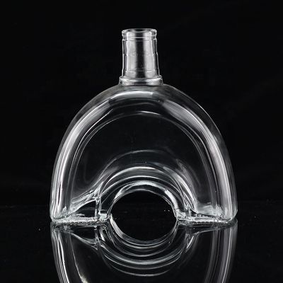 Garrafa de vidro industrial de 700 ml para a indústria de bebidas em forma de polegar