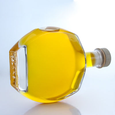 Logotipo personalizado Colarinho de vidro Garrafa para Whisky Vodka Tequila Gin Rum fornecido