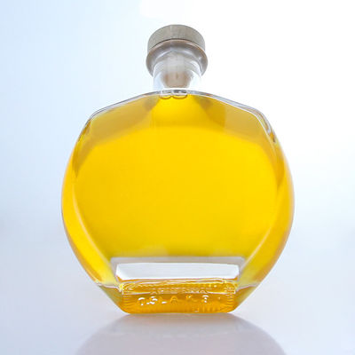 Logotipo personalizado Colarinho de vidro Garrafa para Whisky Vodka Tequila Gin Rum fornecido