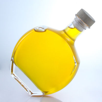 Logotipo personalizado Colarinho de vidro Garrafa para Whisky Vodka Tequila Gin Rum fornecido