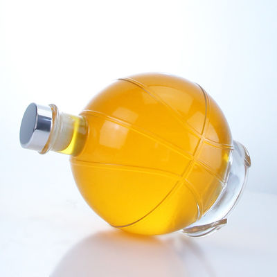 Whisky Gin Rum Vodka Garra de vidro em forma de bola com tampa personalizada e rolha