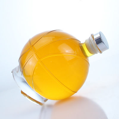 Whisky Gin Rum Vodka Garra de vidro em forma de bola com tampa personalizada e rolha